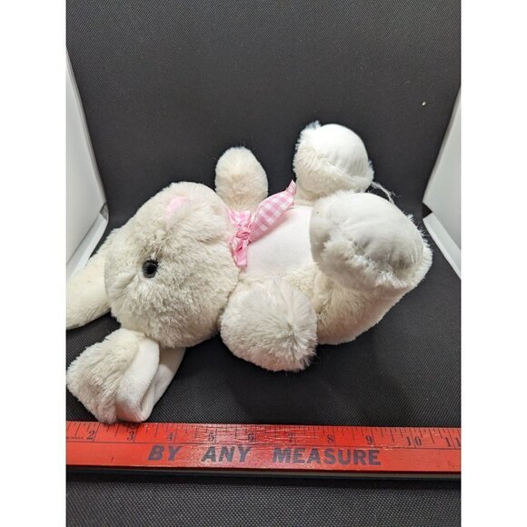 Inter American products bunny rabbit plush white pink 8: stuffed animal - Picture 8 of 8